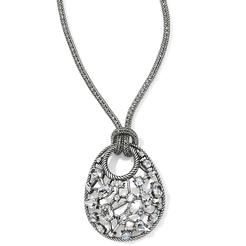 NWT Brighton One Love Clear Crystals Necklace
